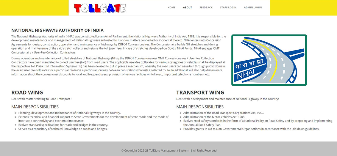 Toll Tax System Preview